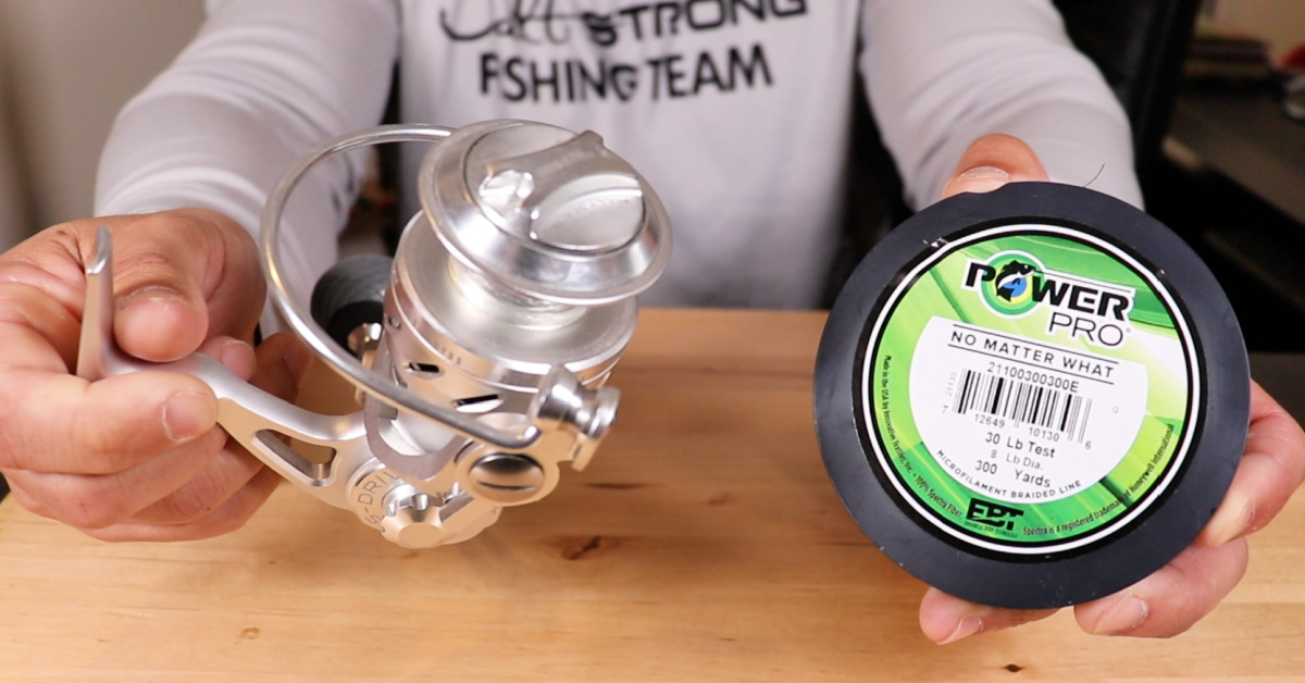 In this video, I'll show you how to spool a spinning reel with braided