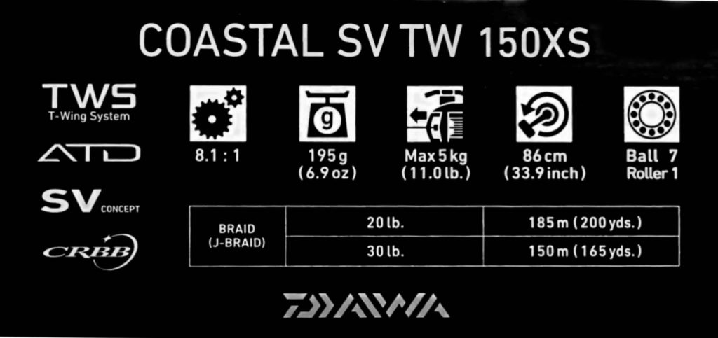 Daiwa Coastal SV TW 150 Baitcaster Review