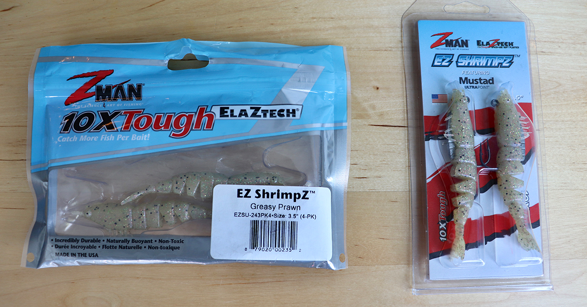 Buy Zman 3.5 Inch Rigged EZ ShrimpZ Soft Plastic Lures-2 Pack of Z